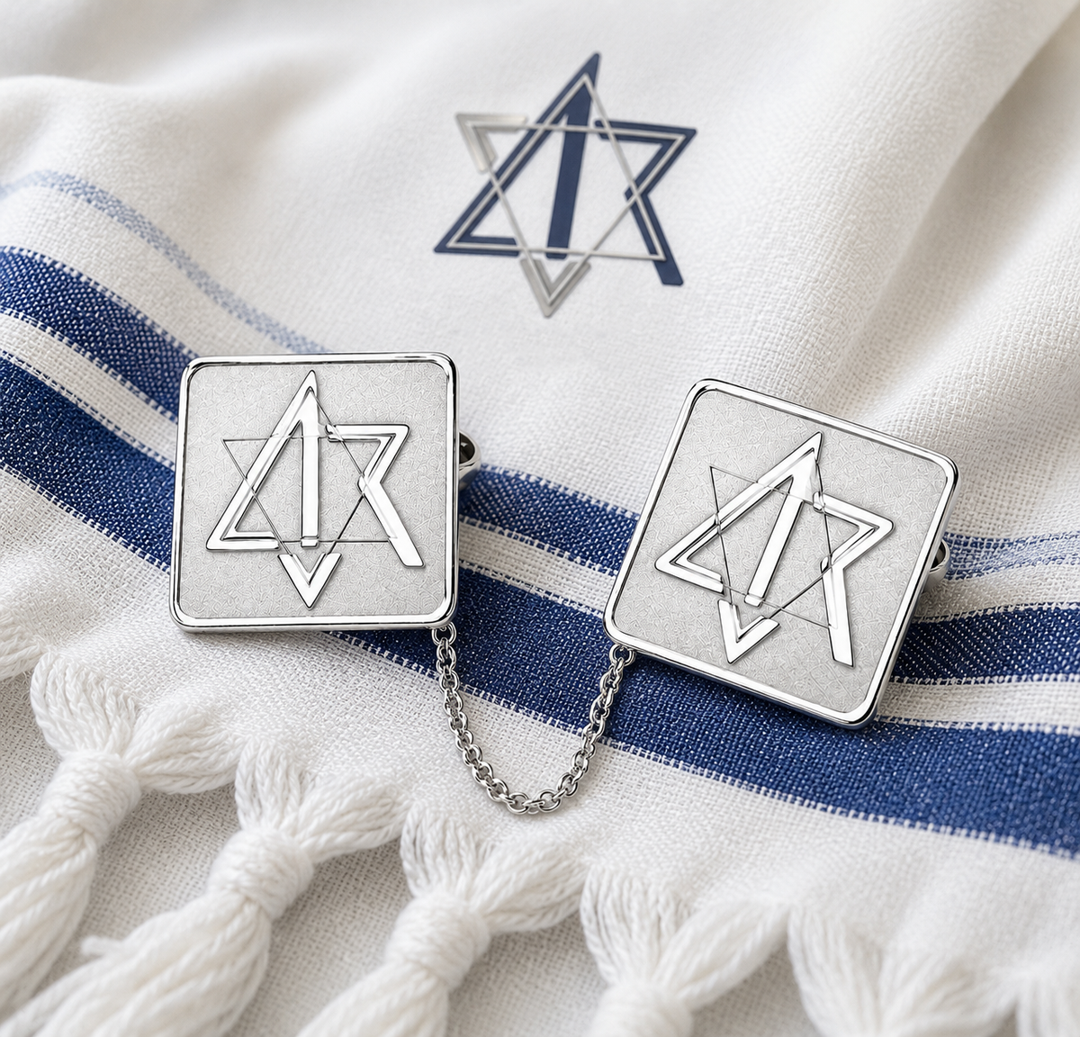 Custom Made Sterling Silver Tallit Clips