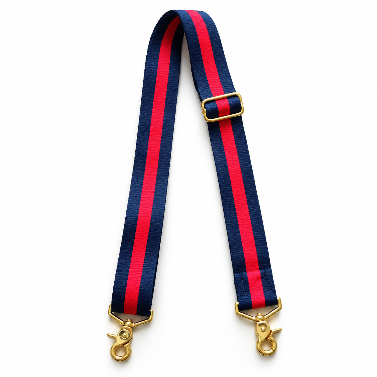 Guitar Strap | Navy + Red Stripe
