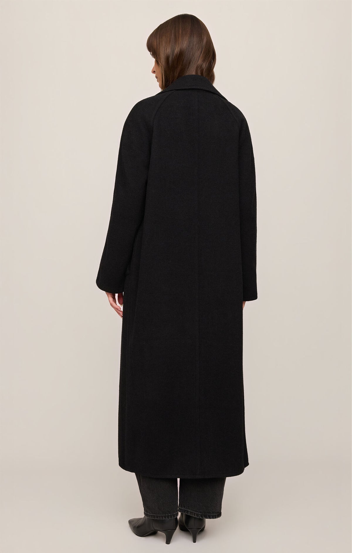 Crosby Cocoon Coat in Black
