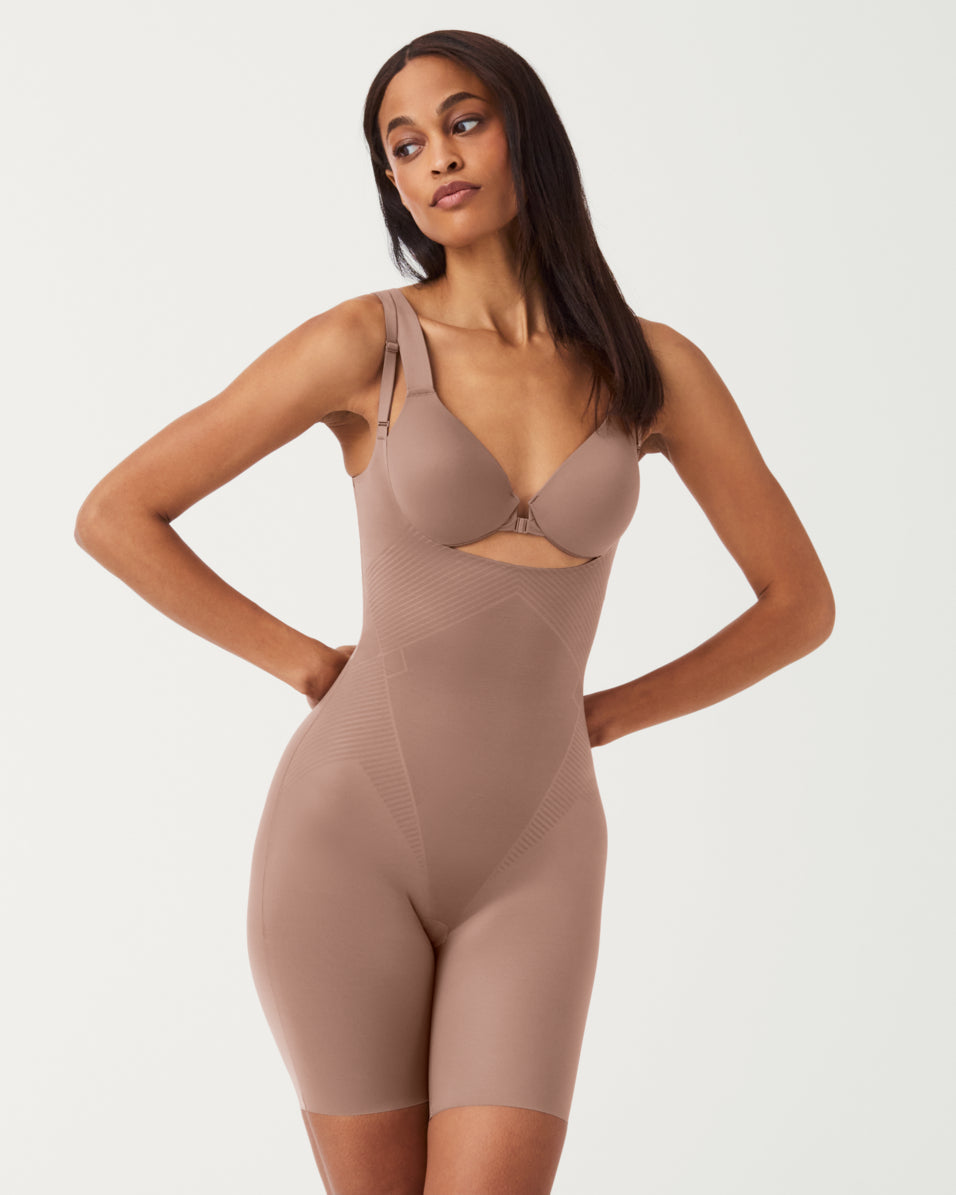 SPANXshape™ Invisible Open-Bust Mid-Thigh Bodysuit
