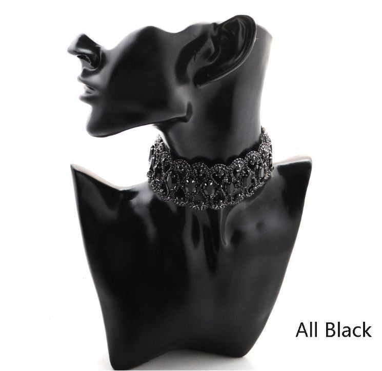 Short Diamond Claw Chain Pattern Full Necklaces