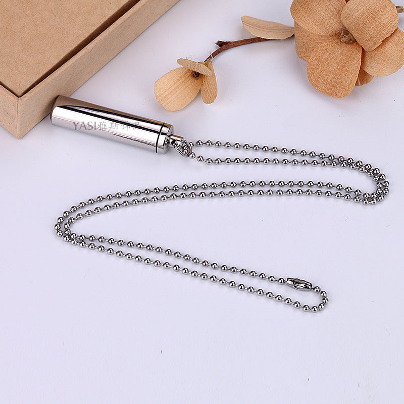 Men's Cinerary Casket Simple Glossy Can Be Pendant