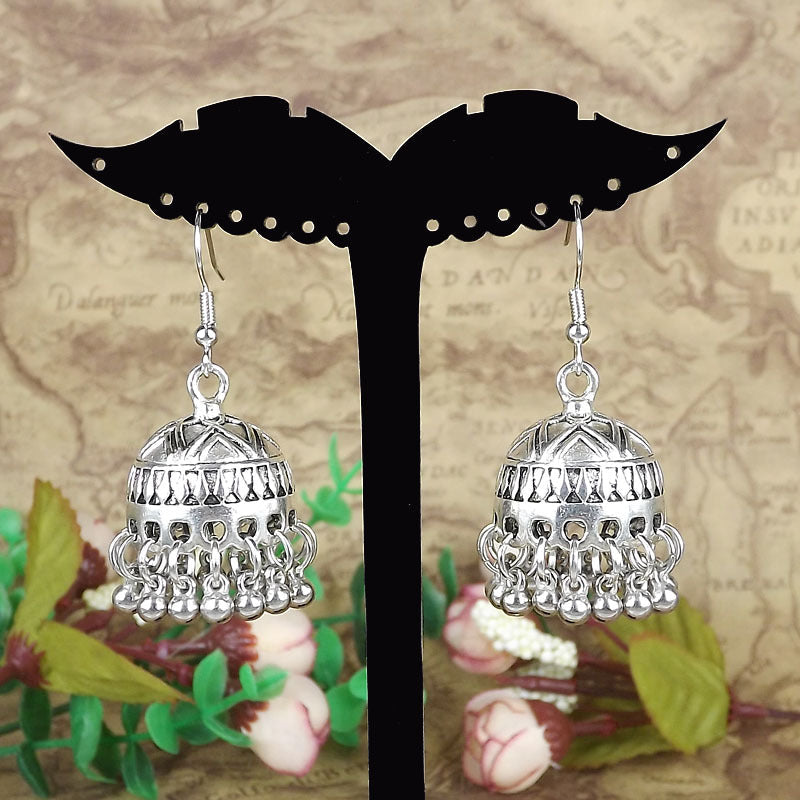 Women's Tibetan Sier Miao Eardrops Classical Ethnic Style Earrings