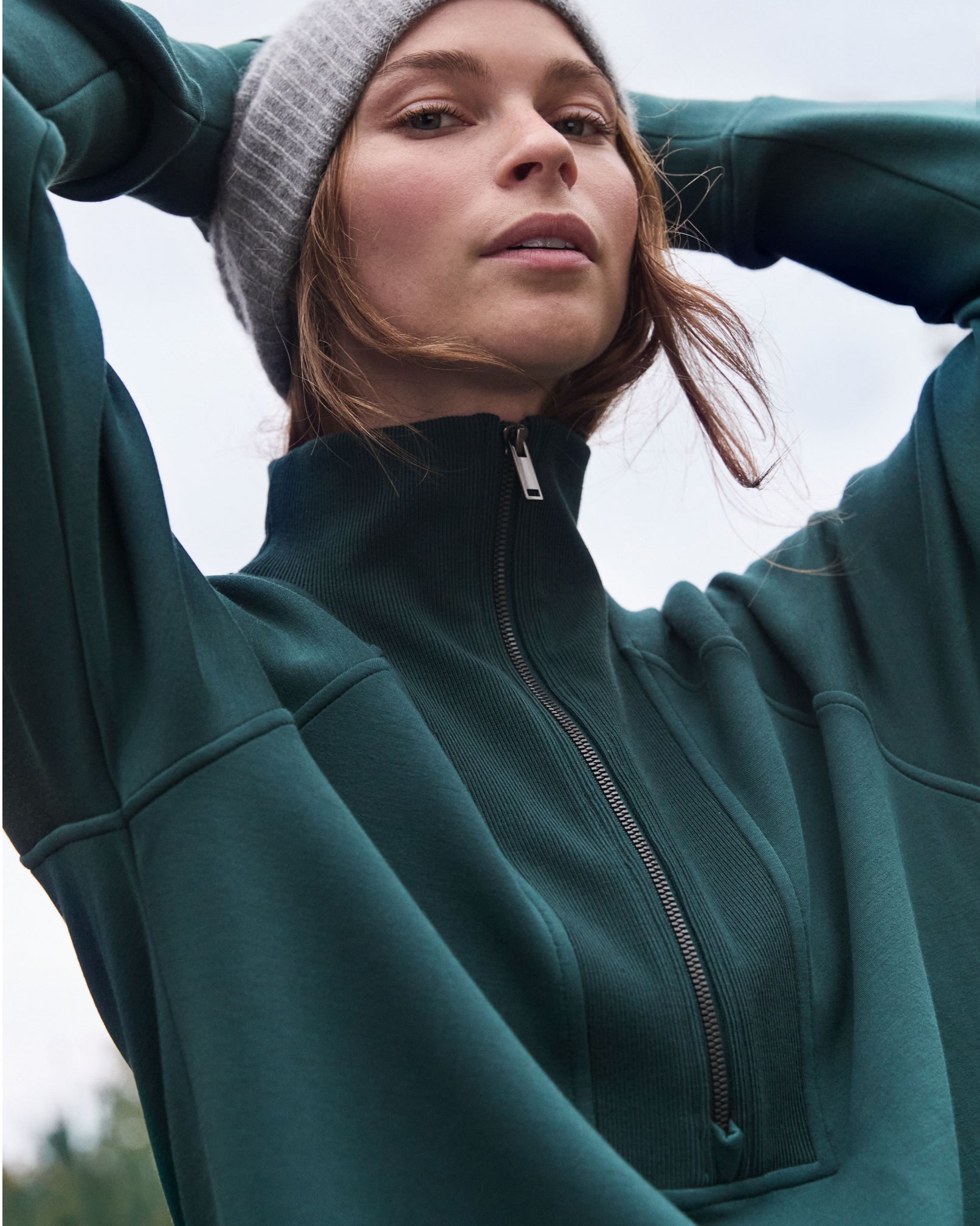 SPANX AirEssentials® Brushed Half Zip Tunic | Meridian