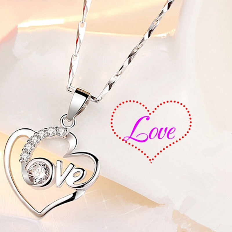 Female Clavicle Chain Love Valentine's Day Pendant