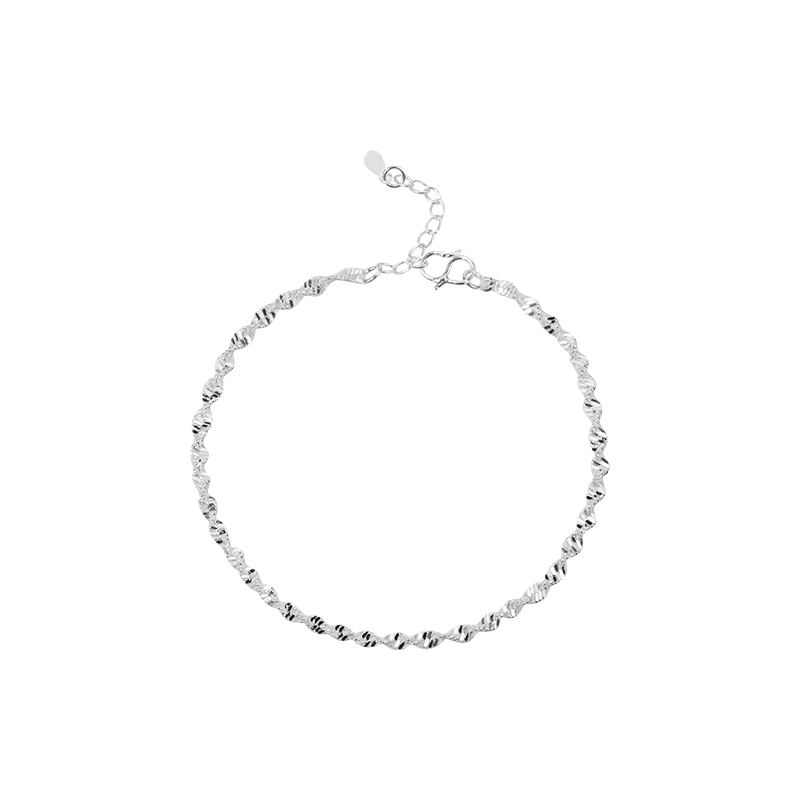 Women's Water Wave Pattern Korean Retro Simple Twisted Bracelet
