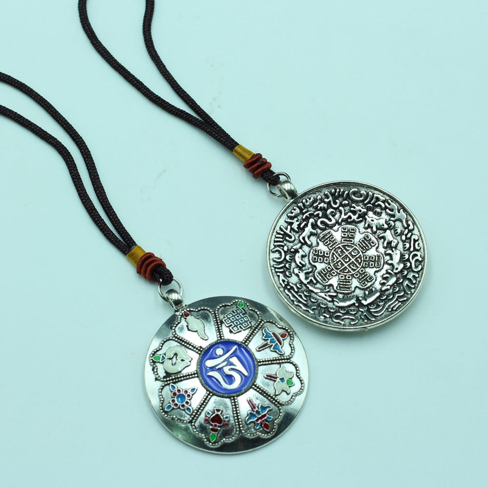 Ethnic Style Bags Tag Twee Zodiac Eight Treasures Protective Talisman Pendants