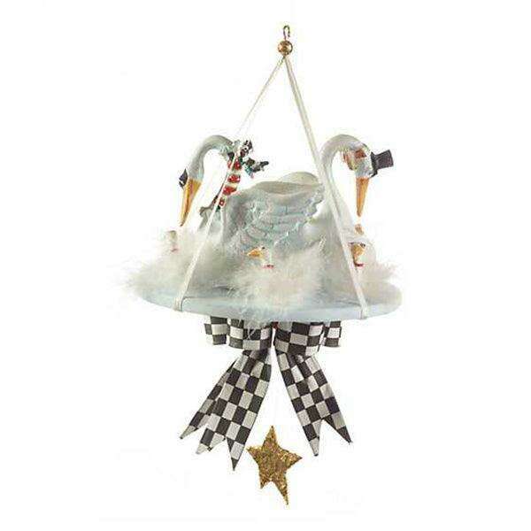 12 Days 7 Swans a-Swimming Ornament by Patience Brewster