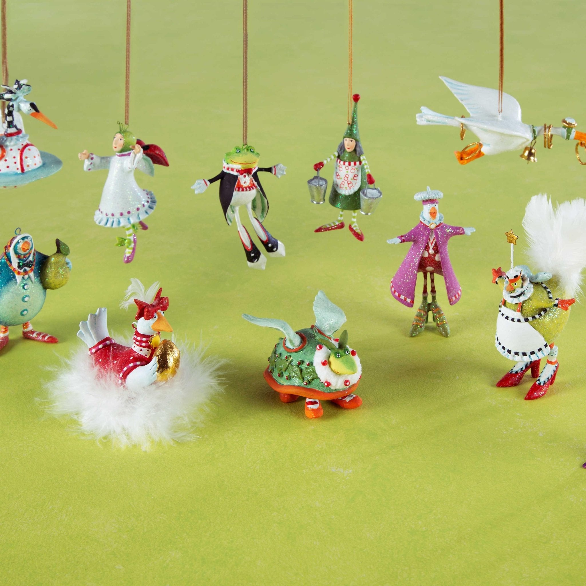 12 Days Mini Ornaments Set by Patience Brewster by Quirks! at Shirley Shoppe