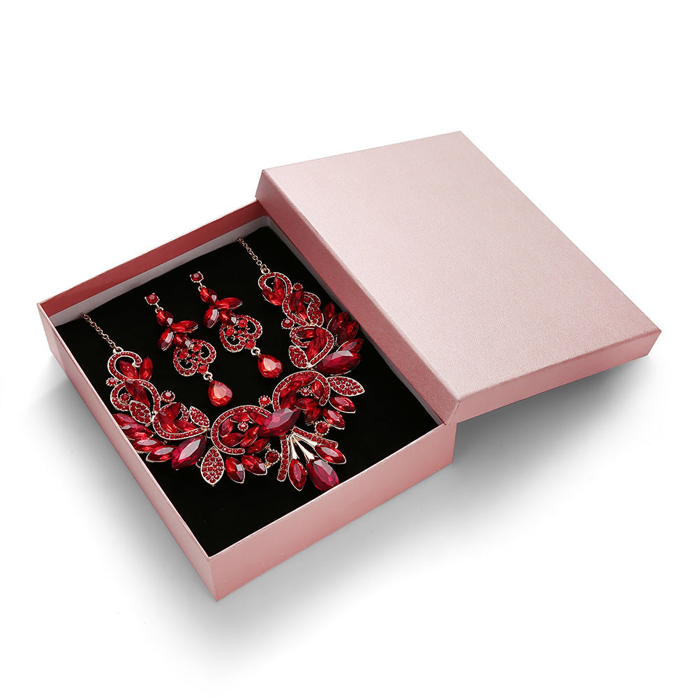 Fashion Suit Two-piece Luxury Banquet Dress Earrings