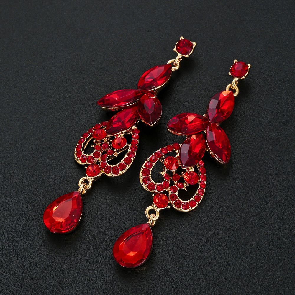 Fashion Suit Two-piece Luxury Banquet Dress Earrings