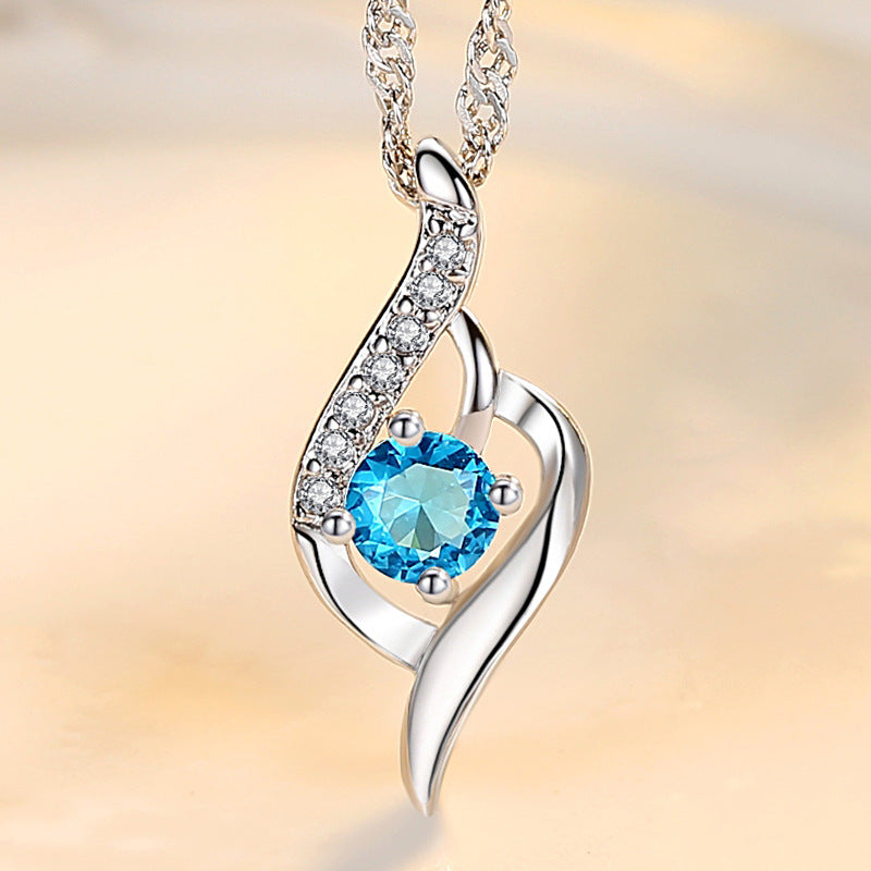 Feather Of Heaven Link Korean Crystal Allure Pendant