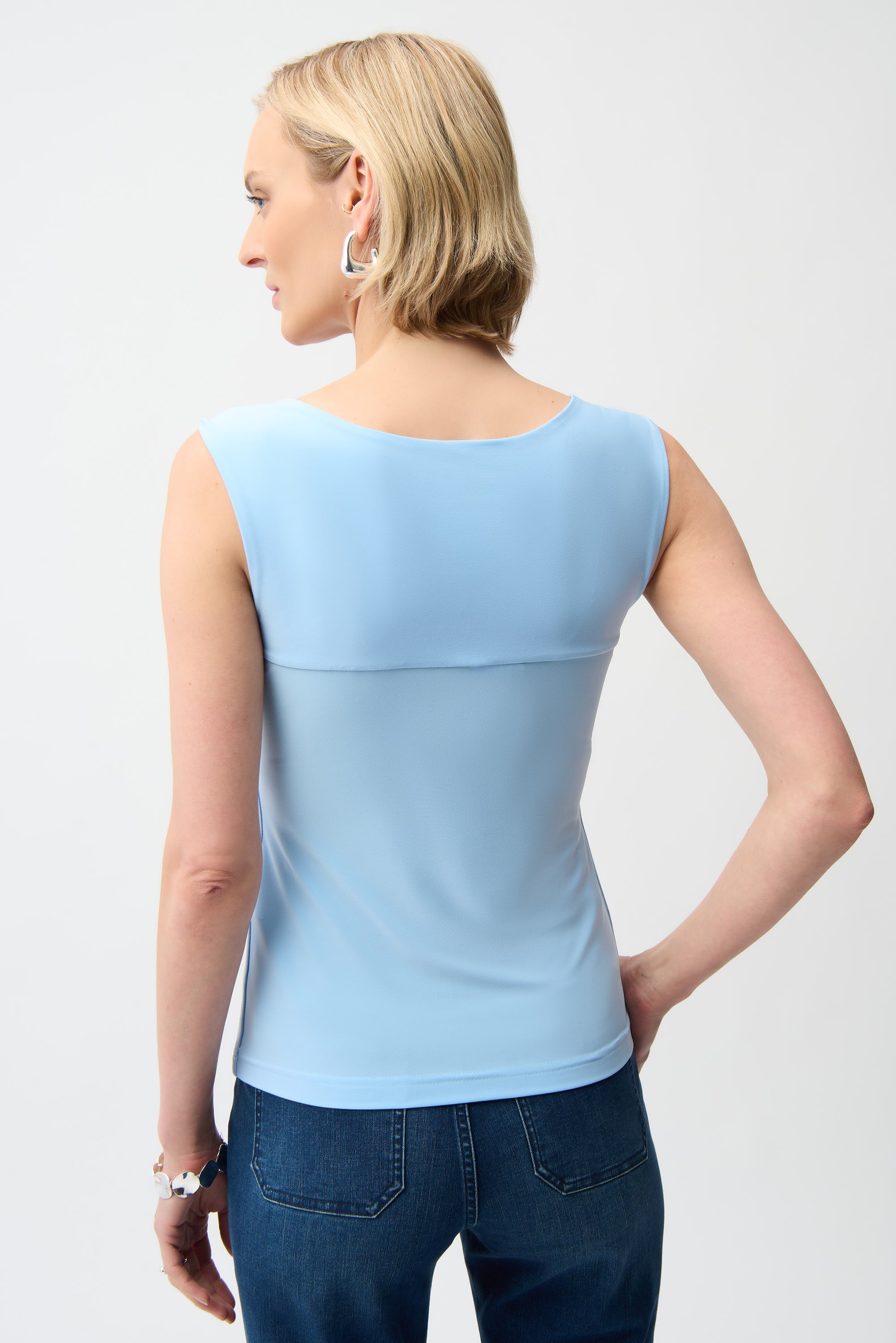 Joseph Ribkoff Sky Blue Classic Square Neck Cami Style 143132