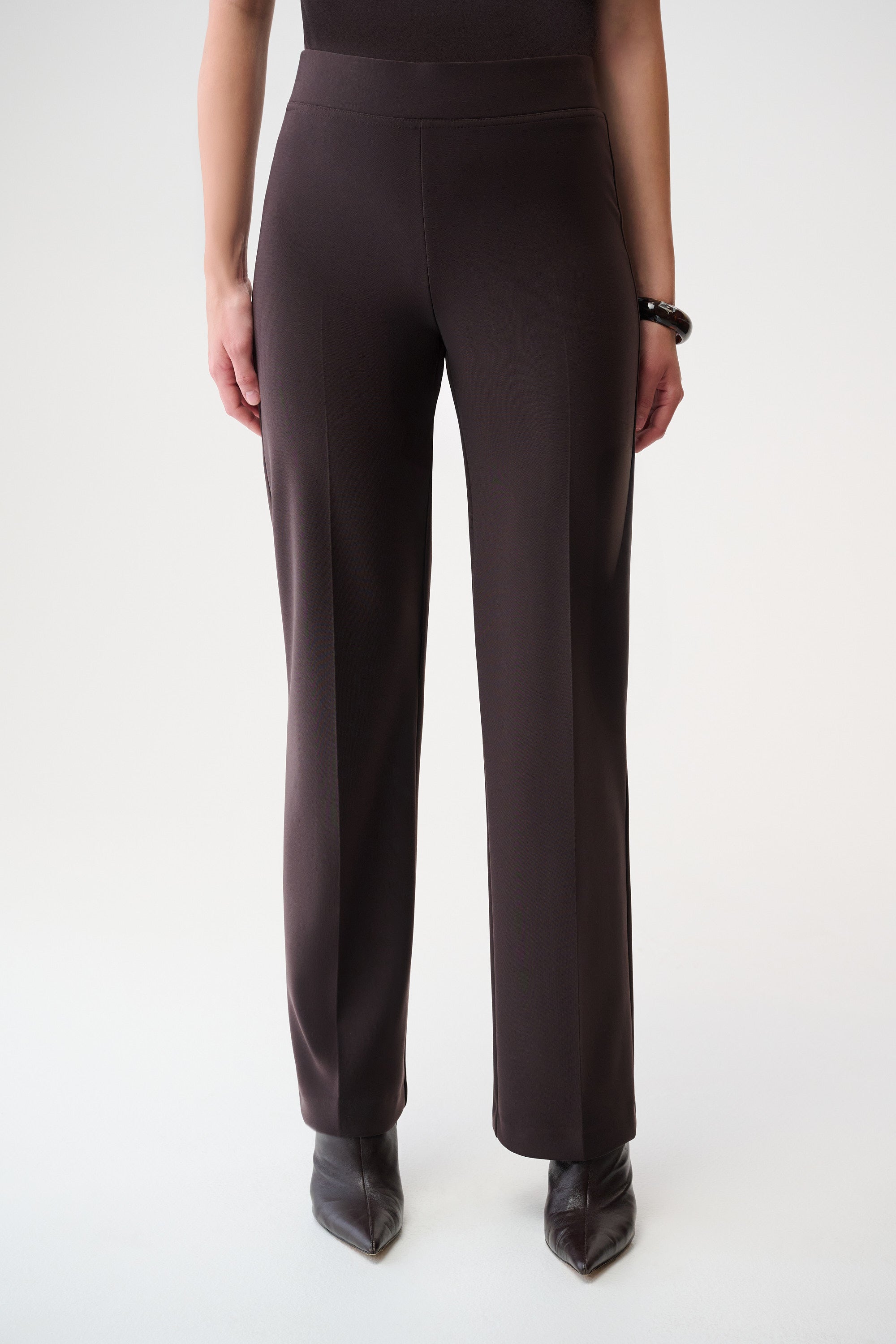 Joseph Ribkoff Mocha Classic Wide-Leg Pants Style 153088F25