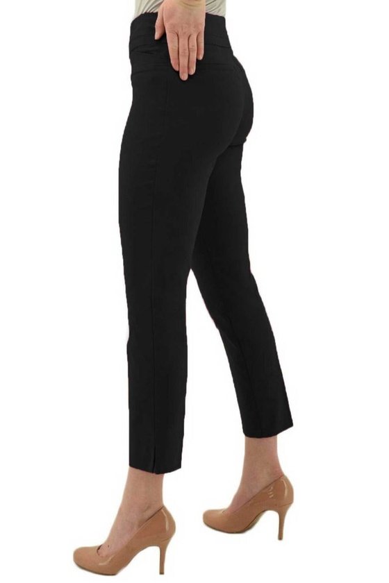 Renuar Basic Side Slit Ankle Pant