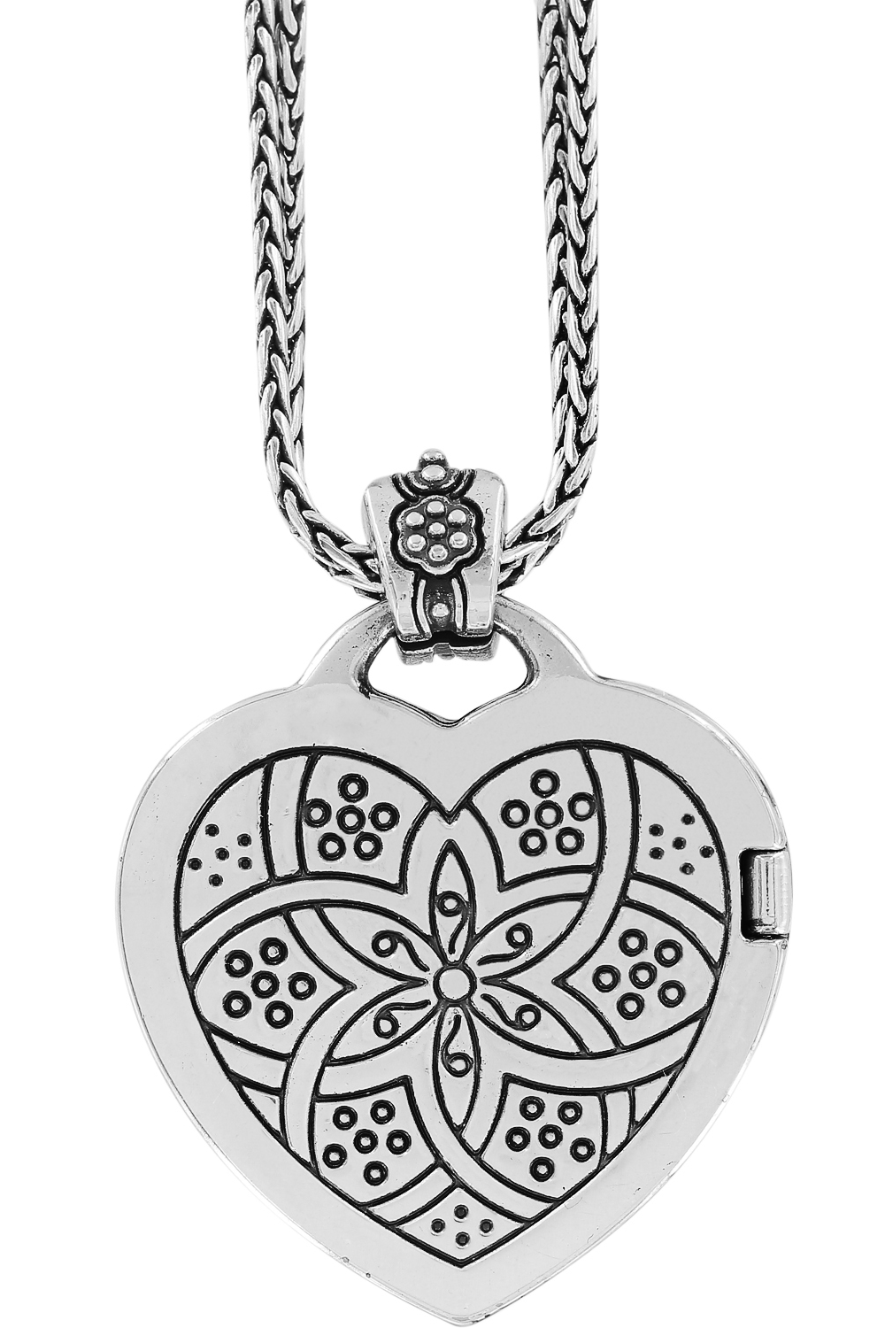 Brighton Floral Heart Locket Necklace