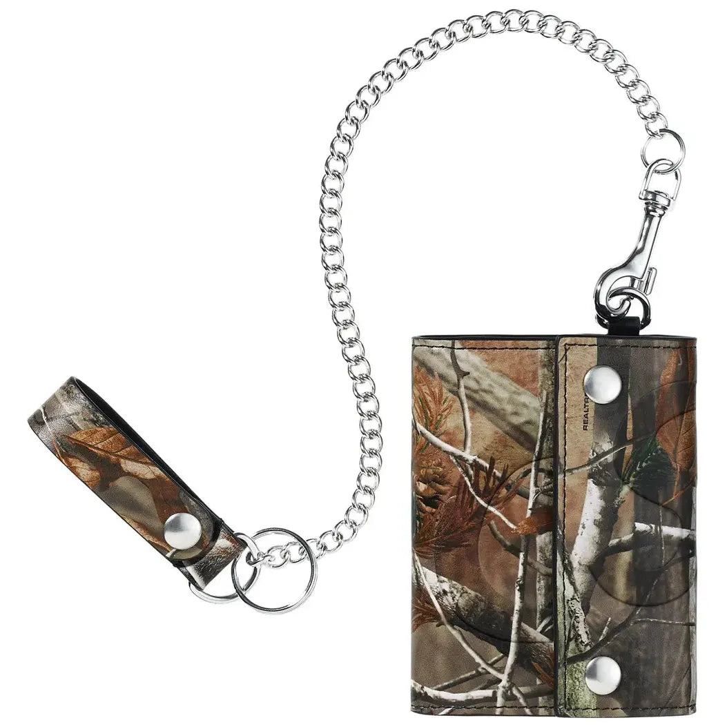 Supreme Leather Chain Wallet 'Realtree AP Camo'