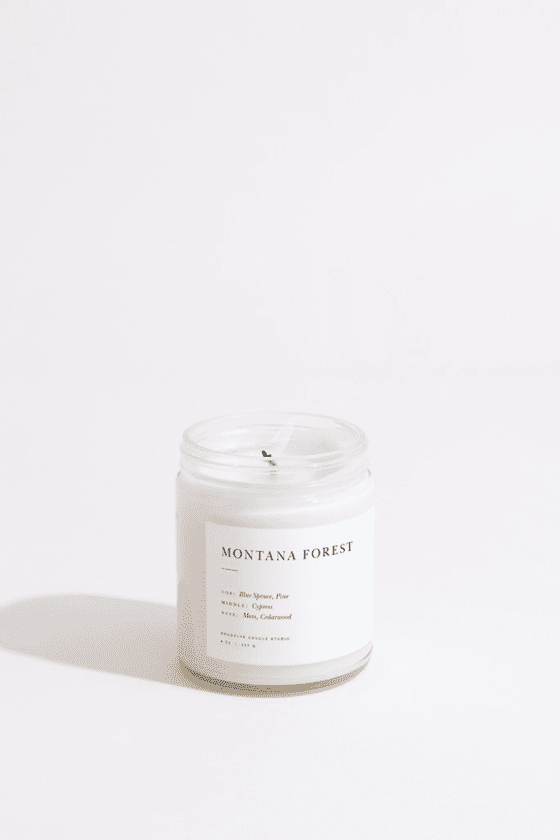 Brooklyn Candle Studio Montana Forest Minimalist Candle
