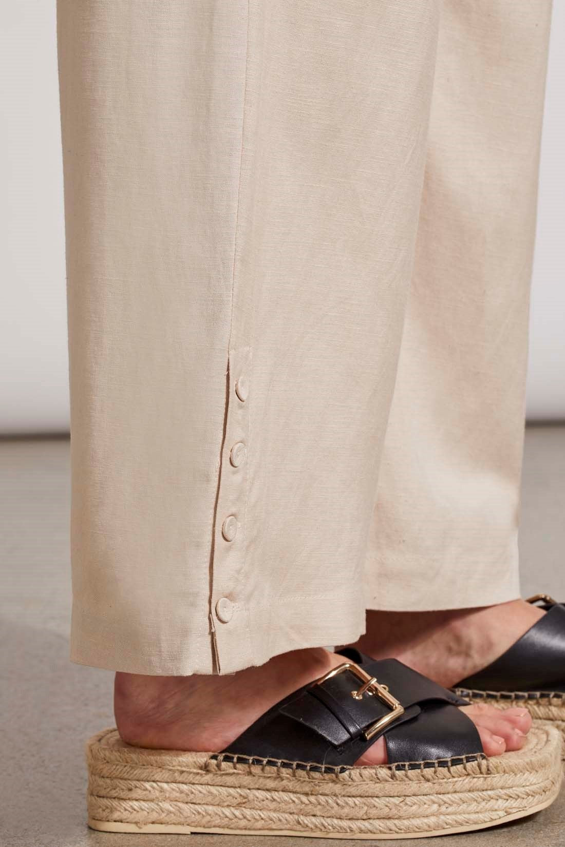 Pull-On Ankle Pant with Hem Vent
