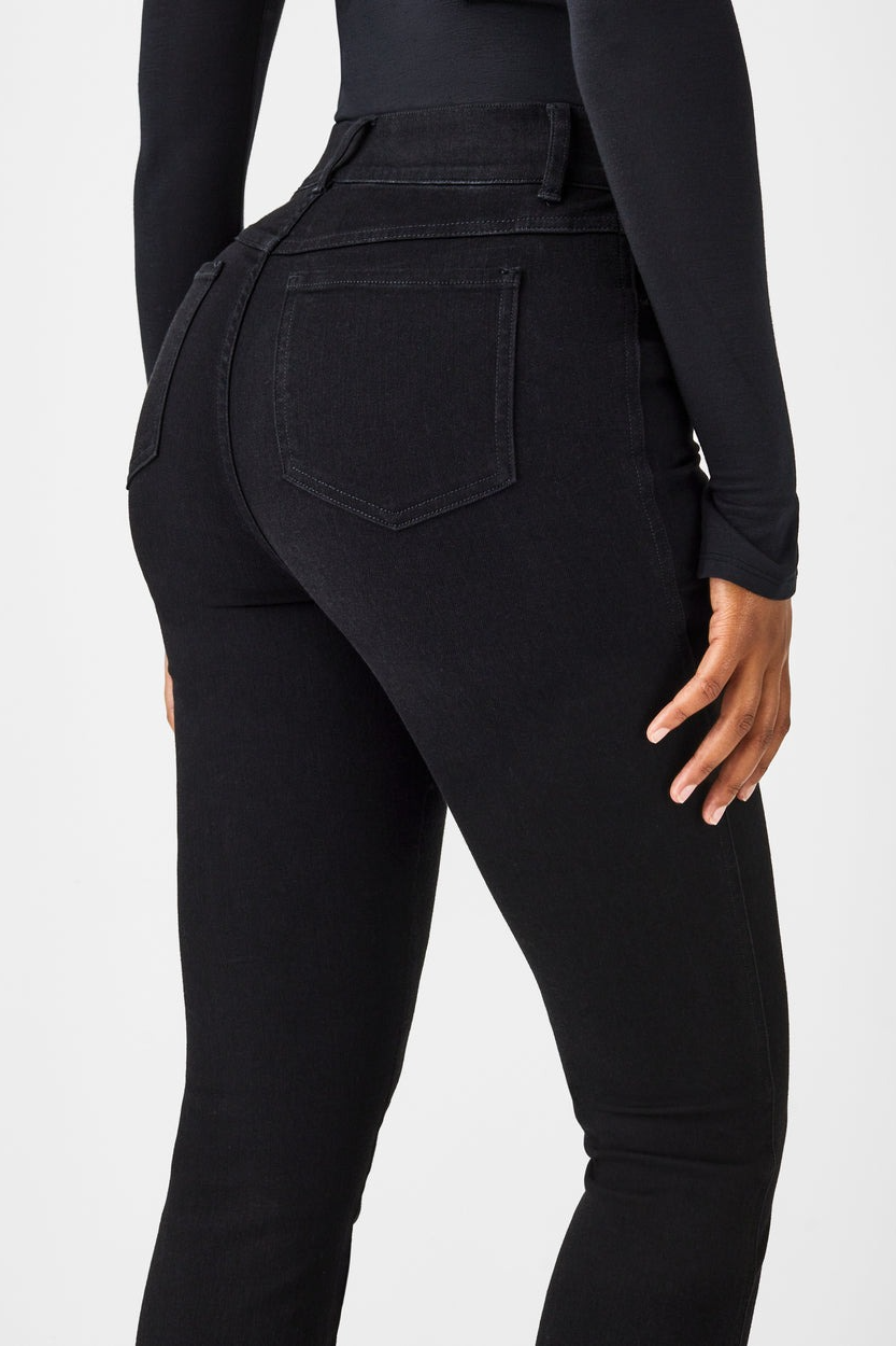 Flare Jeans-Clean Black