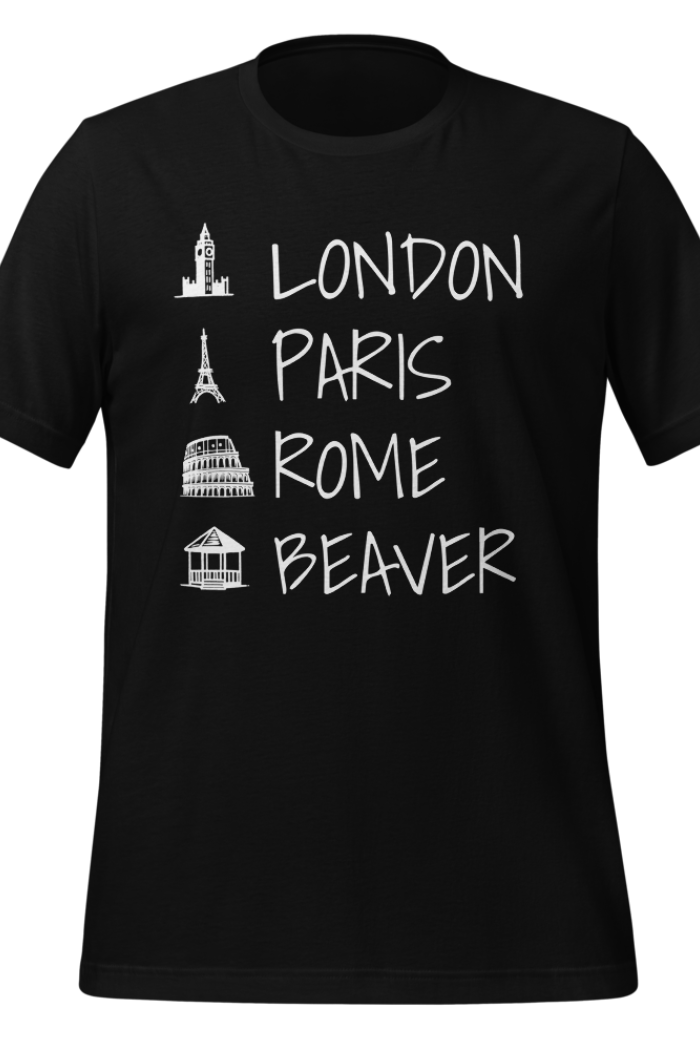 London Paris Rome Beaver Shirt