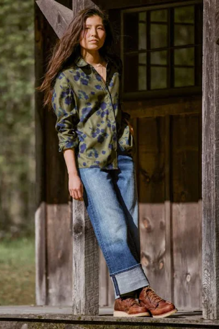 Sienna High Rise Wide Leg with Deep Cuff Jean