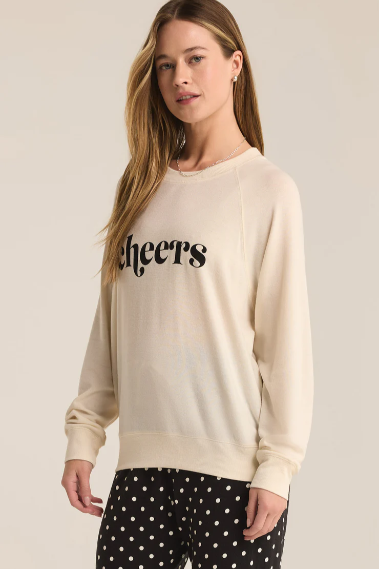 Cassie Cheers Long Sleeve Raglan