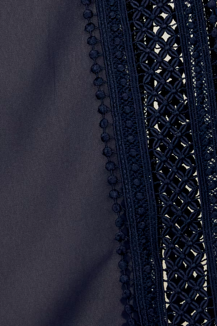 Chiffon And Silky Knit Poncho Top