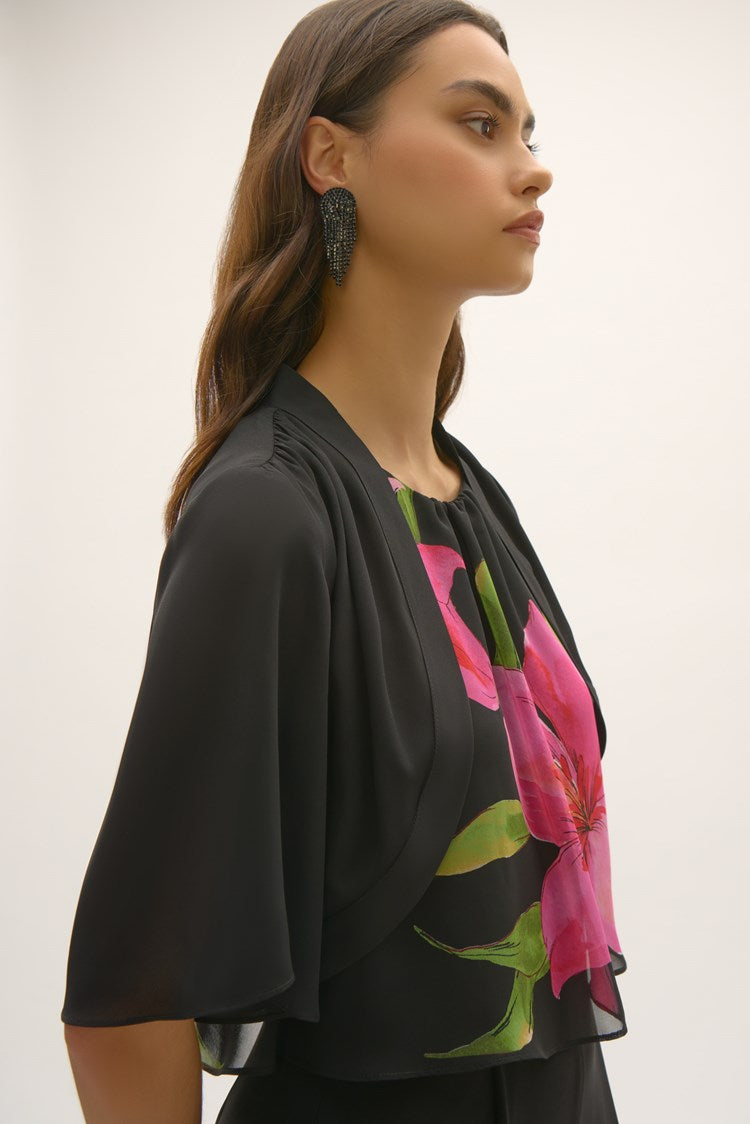 Georgette Bell Sleeve Bolero