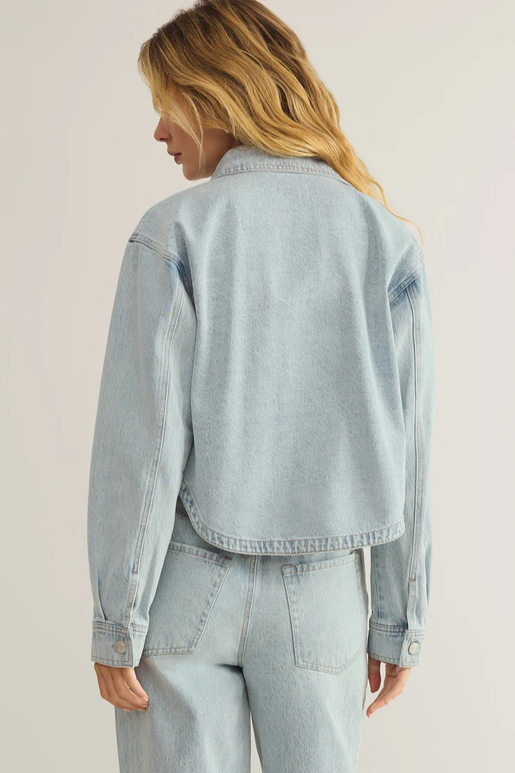 All Day Cropped Denim Jacket