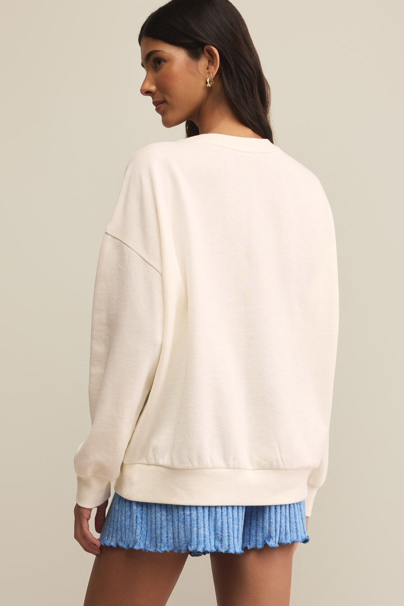 Mama Knit Denim Sweatshirt