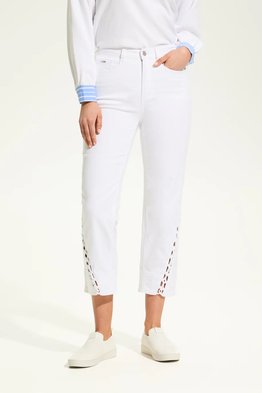Suzanne Straight Crop Denim