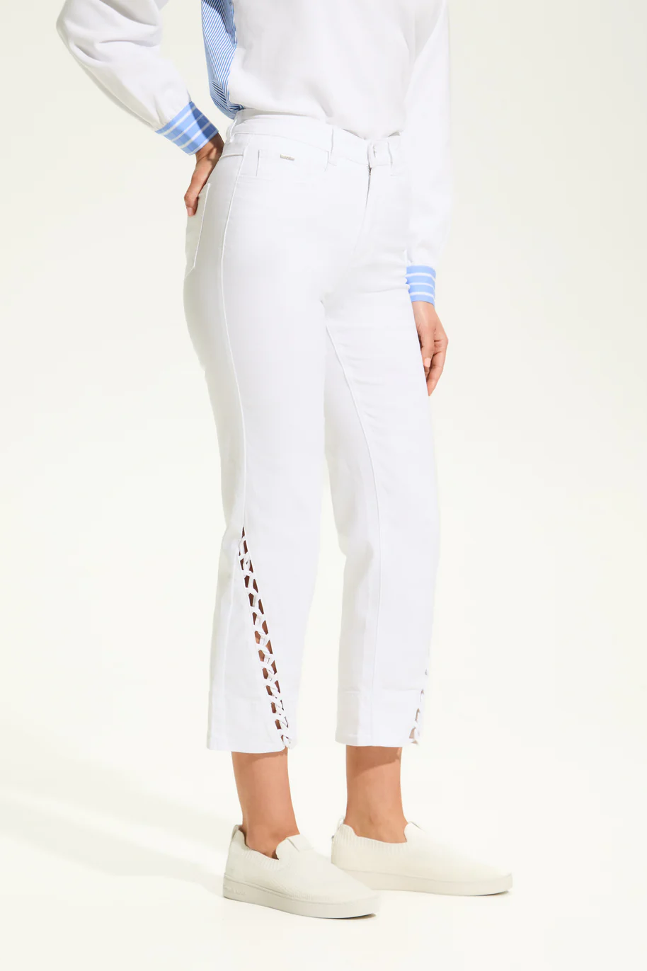 Suzanne Straight Crop Denim
