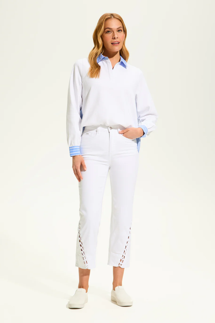 Suzanne Straight Crop Denim