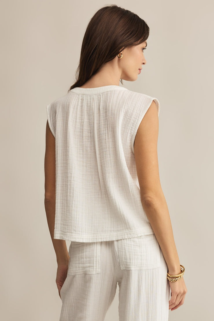 Weekend Escape Gauze Top