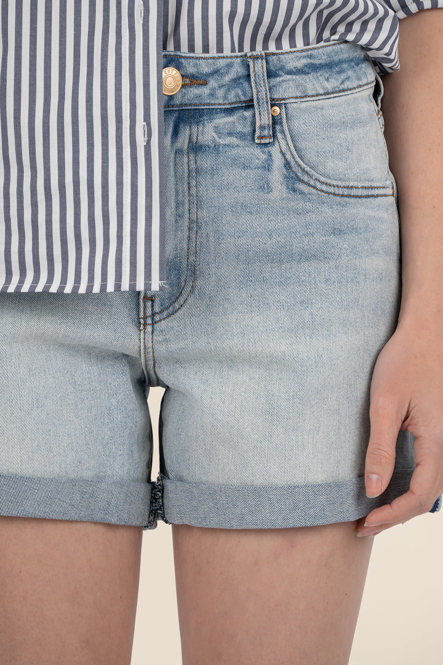 Taylor High Rise Denim Short