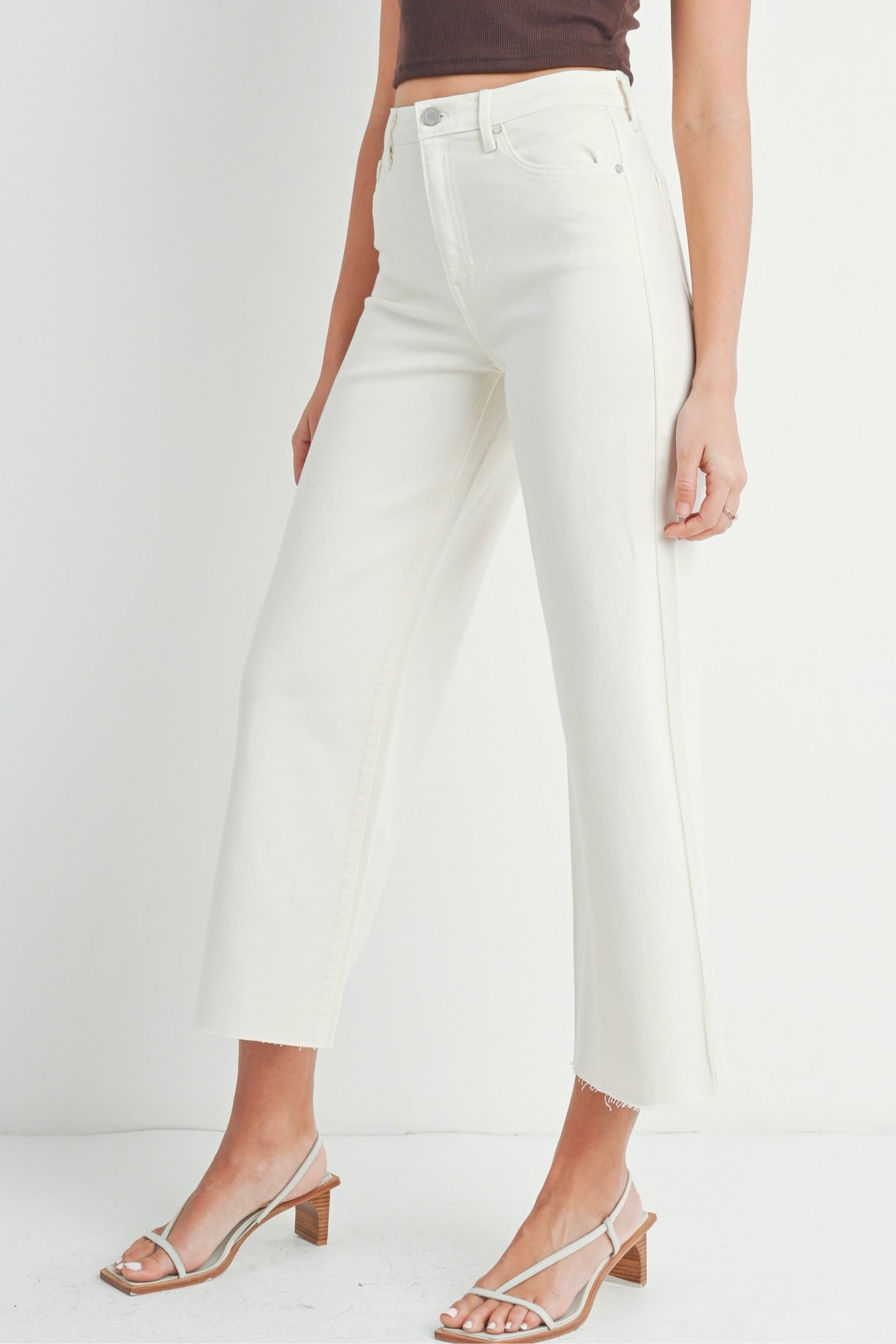 Scissor Cut Wide Leg Denim Pant
