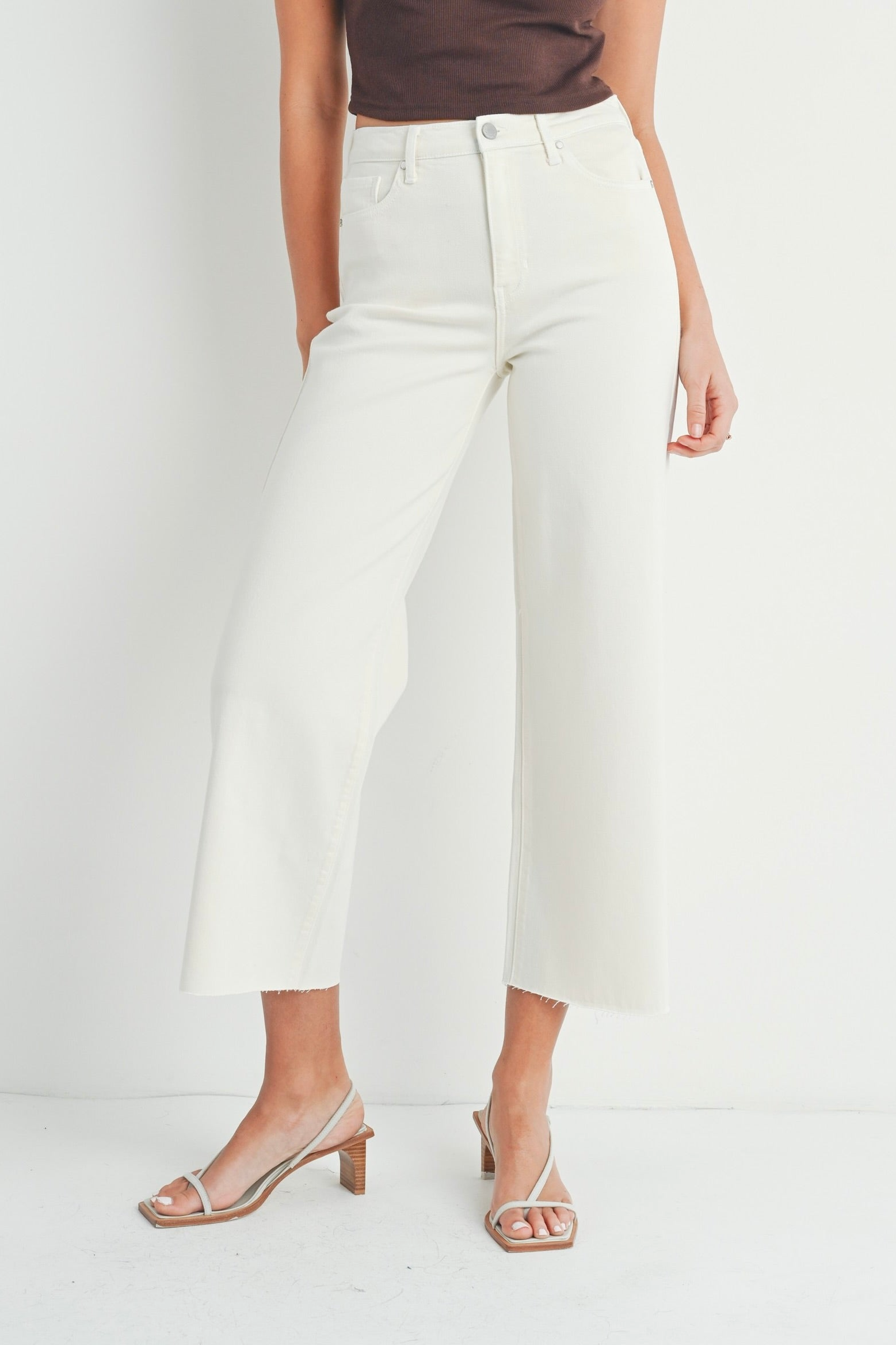 Scissor Cut Wide Leg Denim Pant