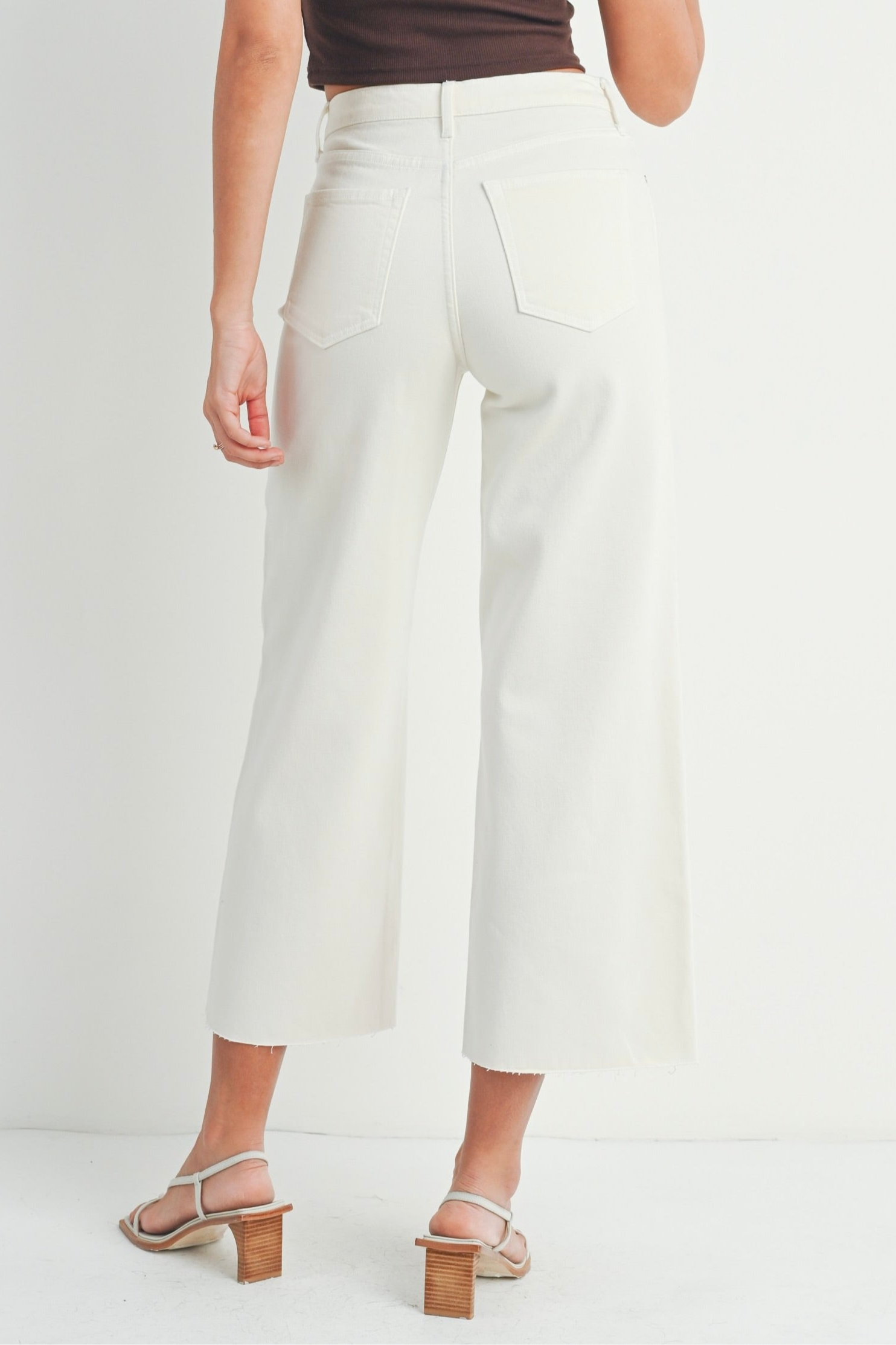 Scissor Cut Wide Leg Denim Pant