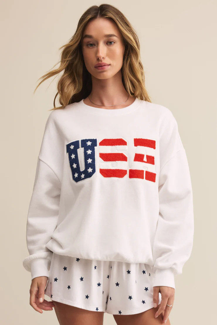 Oversized USA Sweatshirt