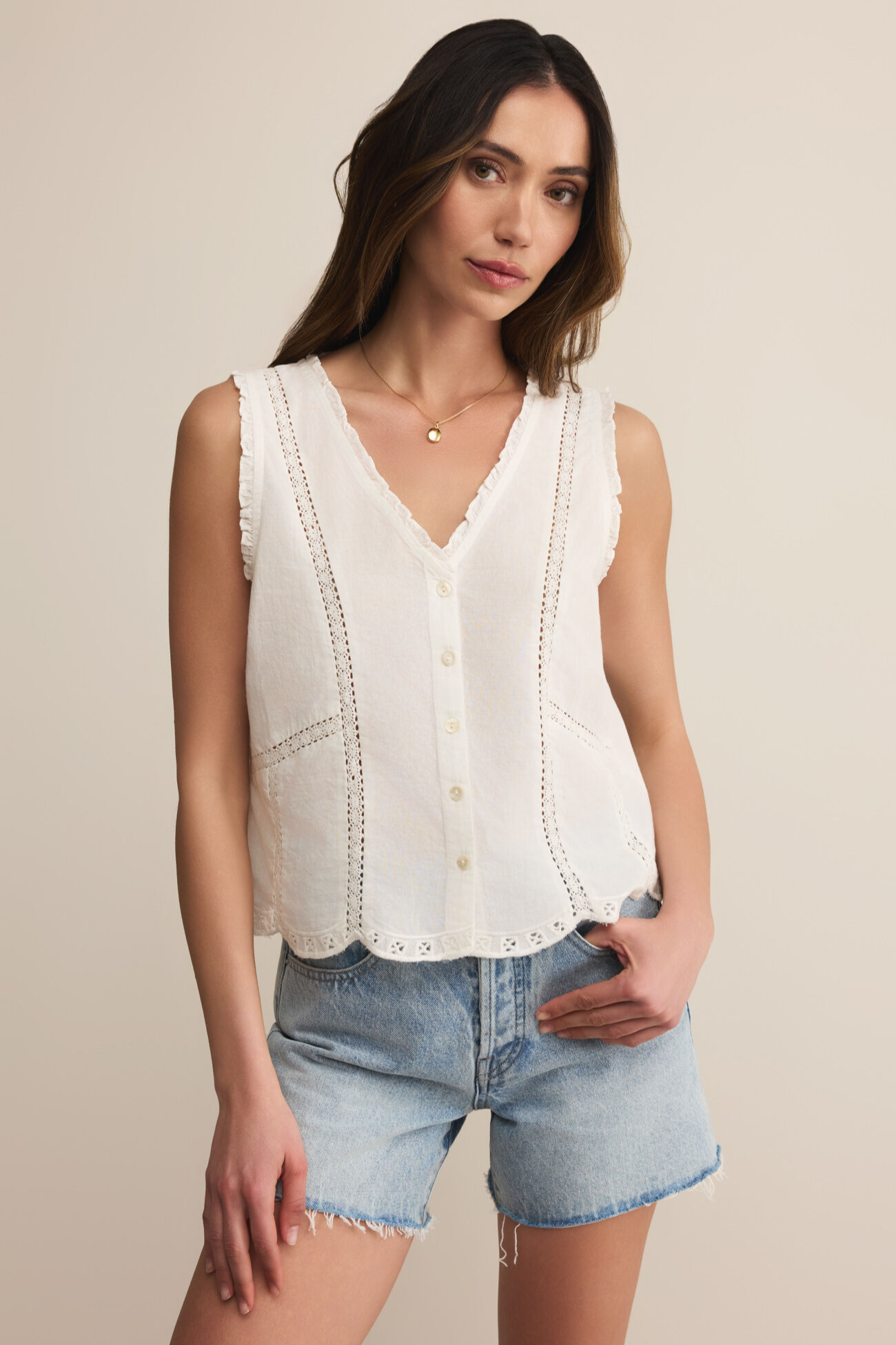 Tomi Embroidered Tank