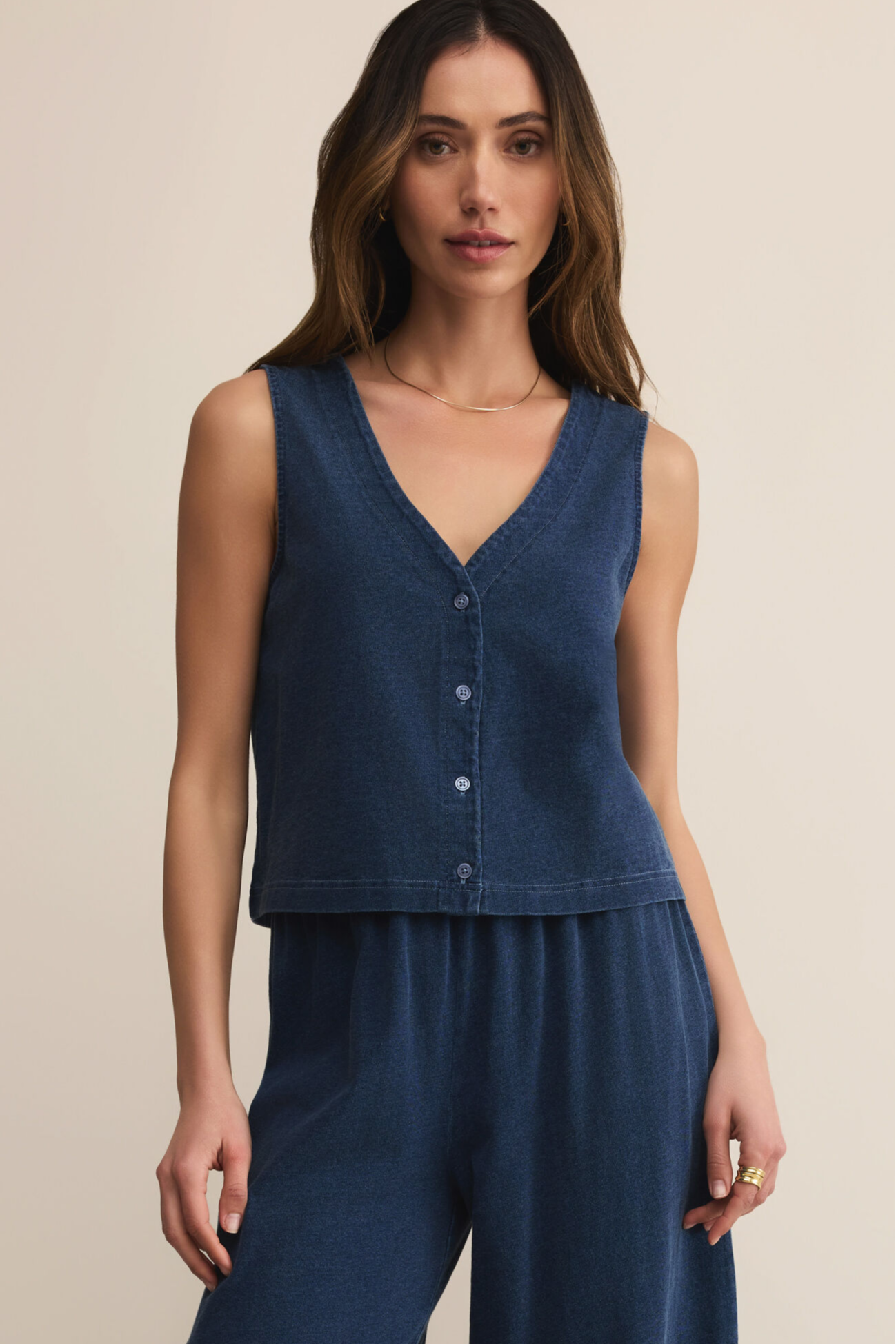 Solace Jersey Denim Top