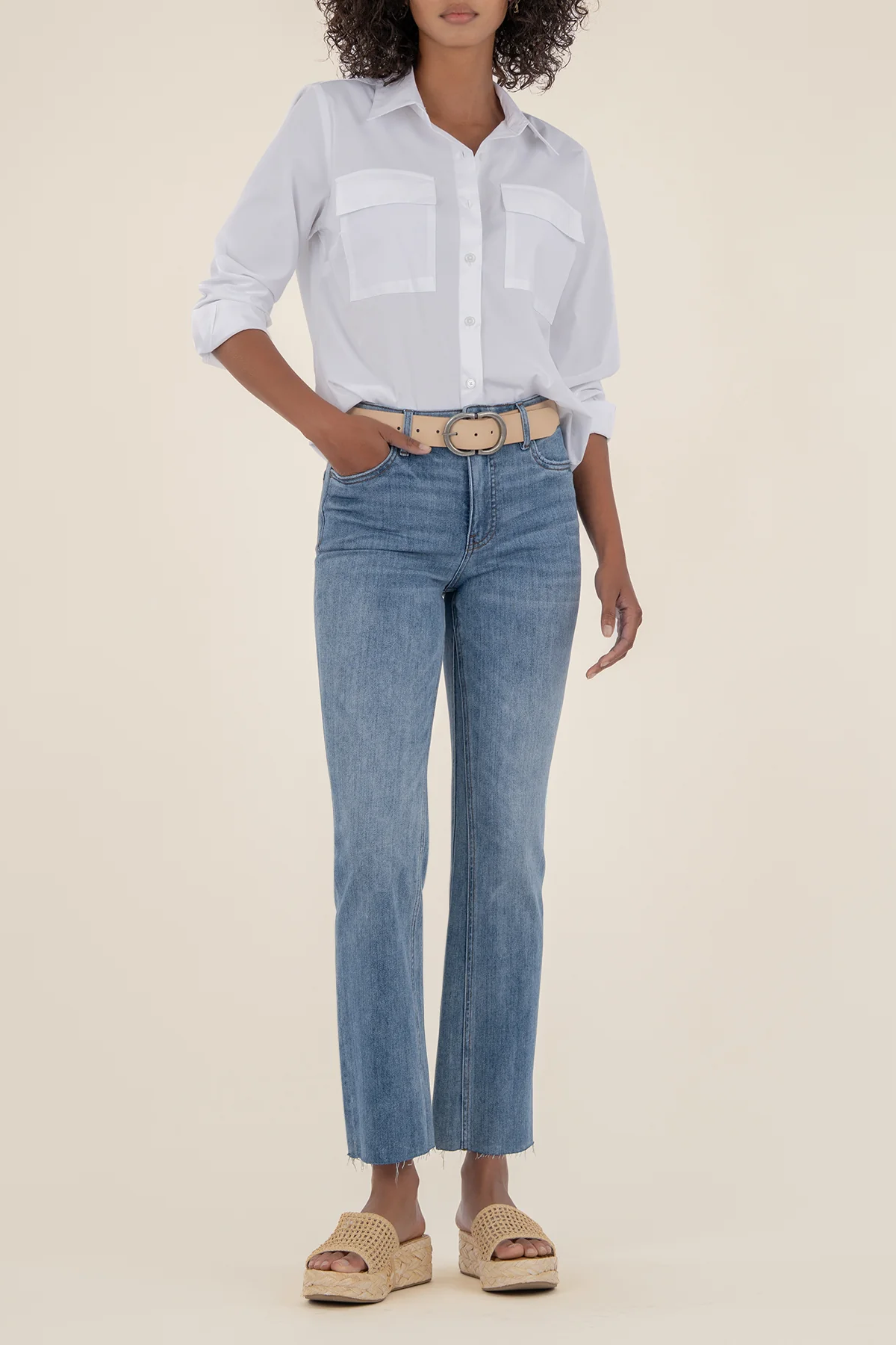 Kelsey High Rise Ankle Flare