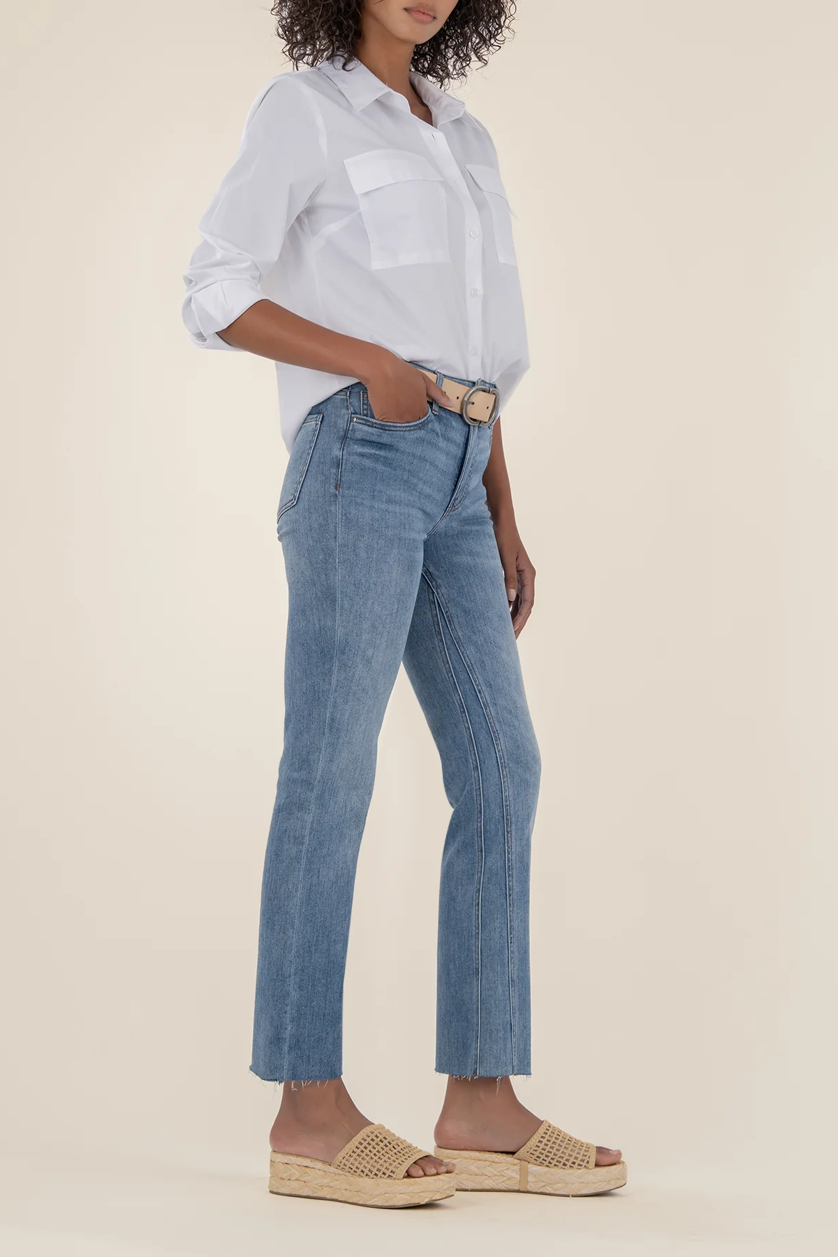 Kelsey High Rise Ankle Flare