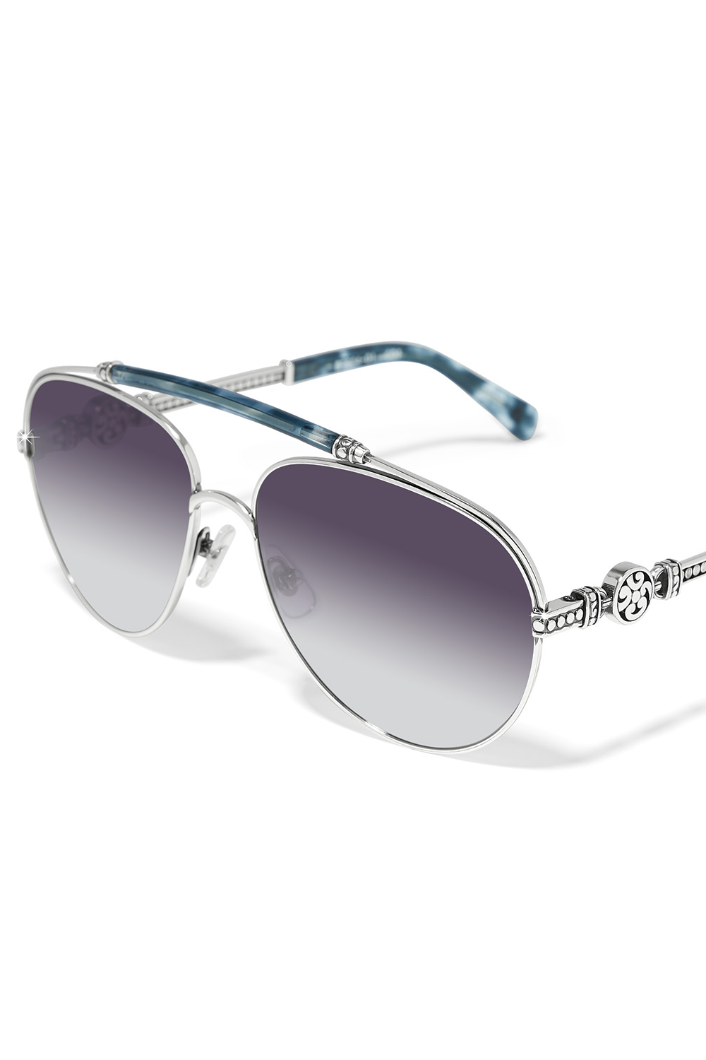 Contempo Medallion Aviator Sunglasses