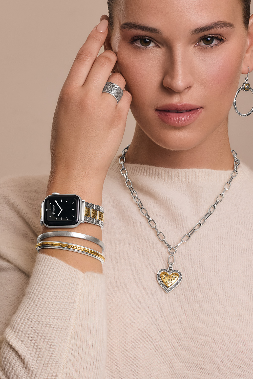 Mosaic Two Tone Watch Band