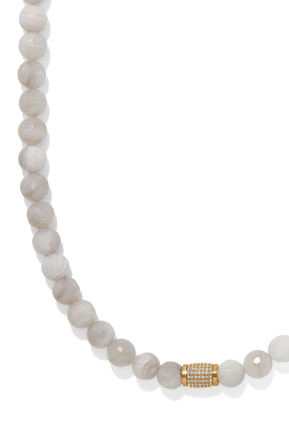 Meridian Solis Cream Bead Necklace