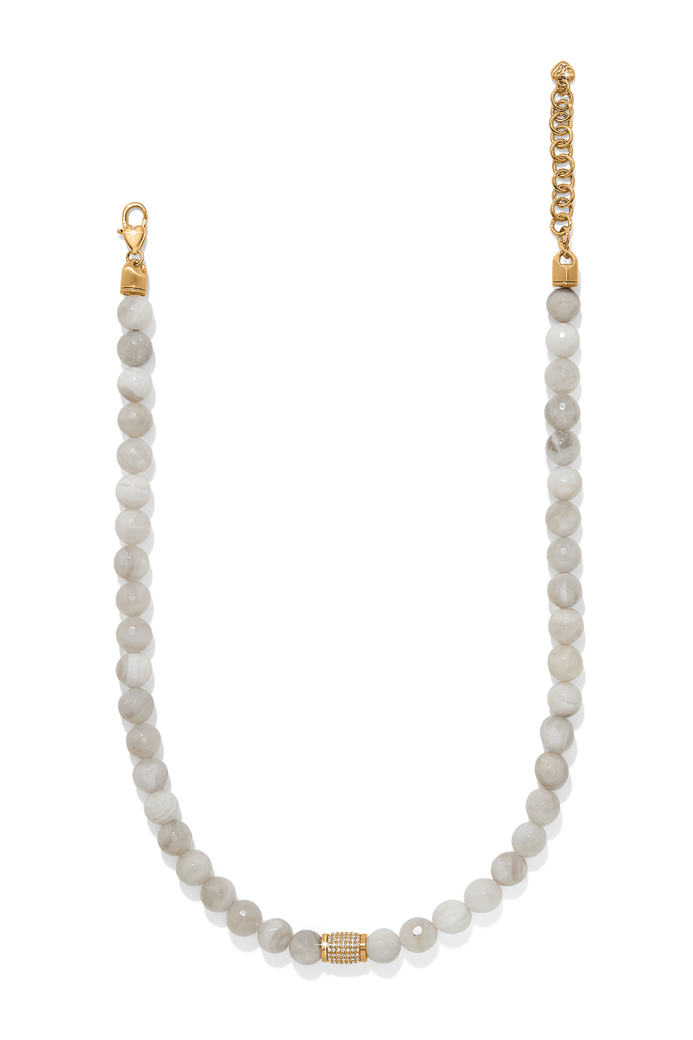 Meridian Solis Cream Bead Necklace