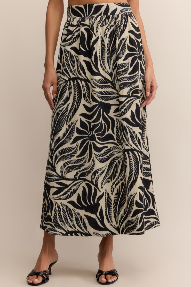 Serendipity Palm Maxi Skirt