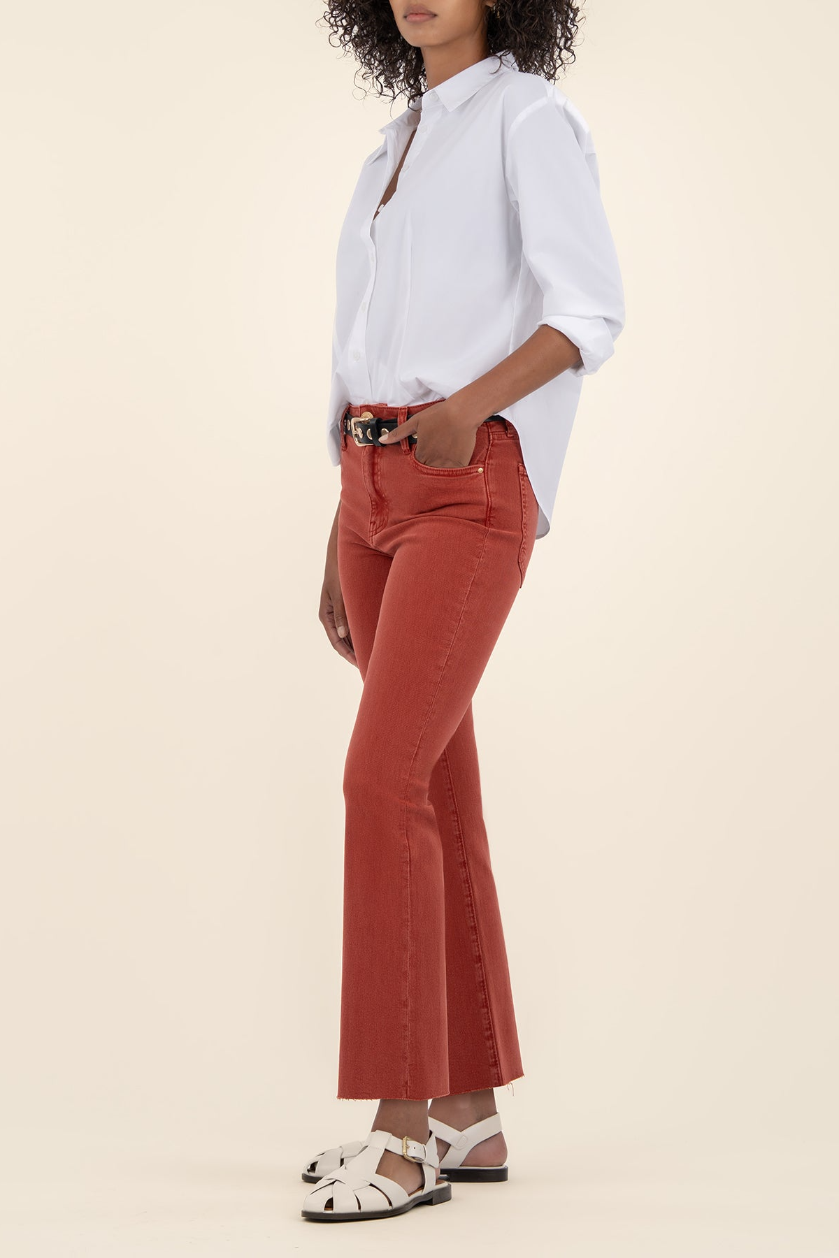 Kelsey High Rise Ankle Flare